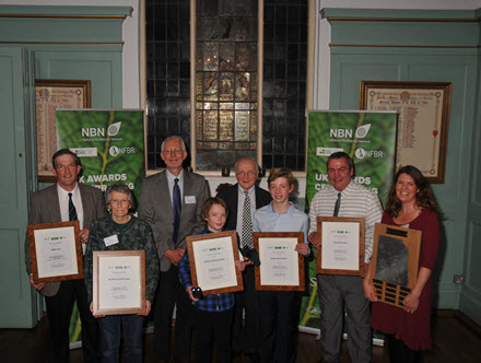 From left: Nic Jee, Ro Scott, Michael Hassell, Callum Ullman Smith, Earl Selborne, James McCulloch, David Fenwick, Fiona Matthews