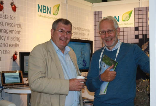 Jim and Professor Michael Hassell (NBN Chairman) on the NBN stand at INTECOL in 2013