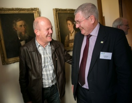 Steve Cham (Honorary member and British Dragonfly Society) and Jim at the NBN Conference 2013