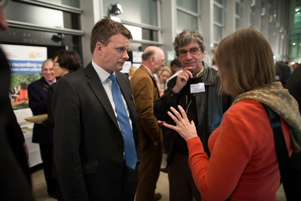 Richard Benyon MP in discussion with guests