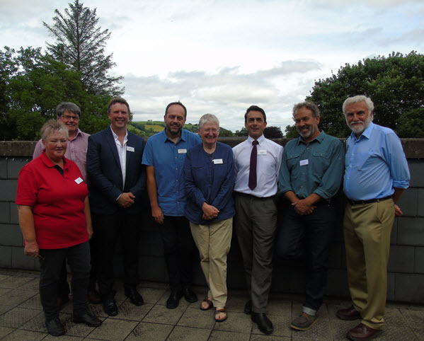 LERC Wales managers, Janet Imlach, Colin Russell, Roy Tapping, Adam Rowe, board members Jane Hodges, Paul Sinnadurai, and speakers Andy Middleton and Ray Woods