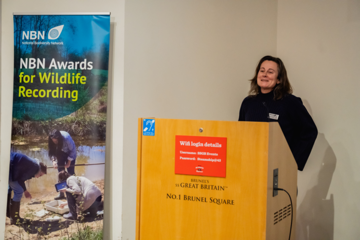 Mandy Rudd, GiGL CEO accepting the John Sawyer NBN Open Data Award 2025